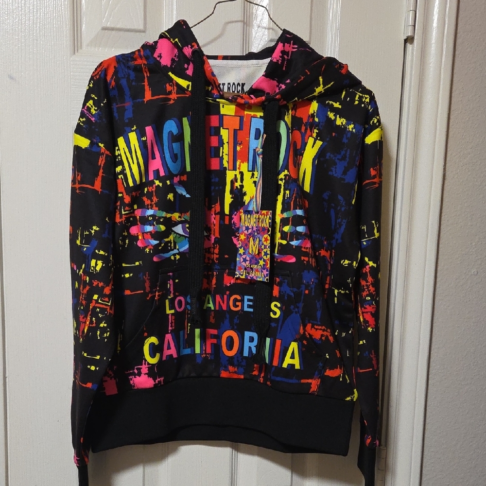 Youth Graffiti Print Pull-over Long Sleeves Hoodie